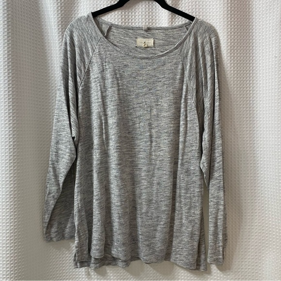 NWOT L&G Melange Long Sleeve Tee - Picture 1 of 6